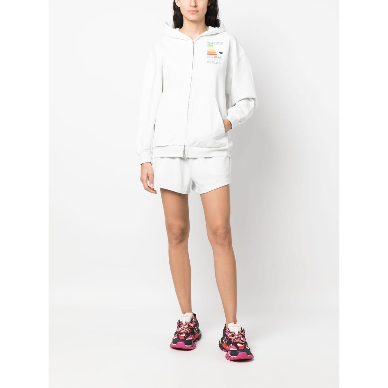 Balenciaga flared elasticated-waist shorts Short trousers