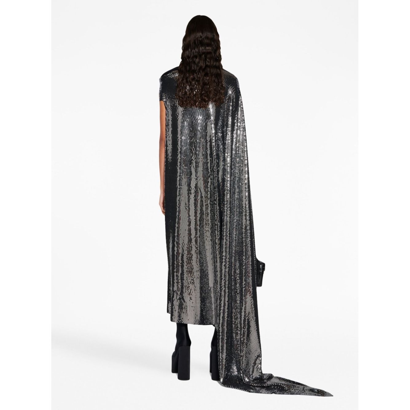 Balenciaga Metallic Effect Midi Dress Dresses