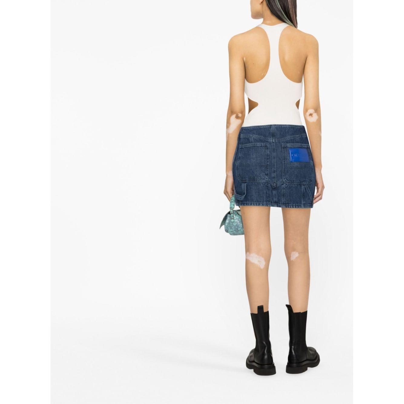 Off White Denim mini skirt