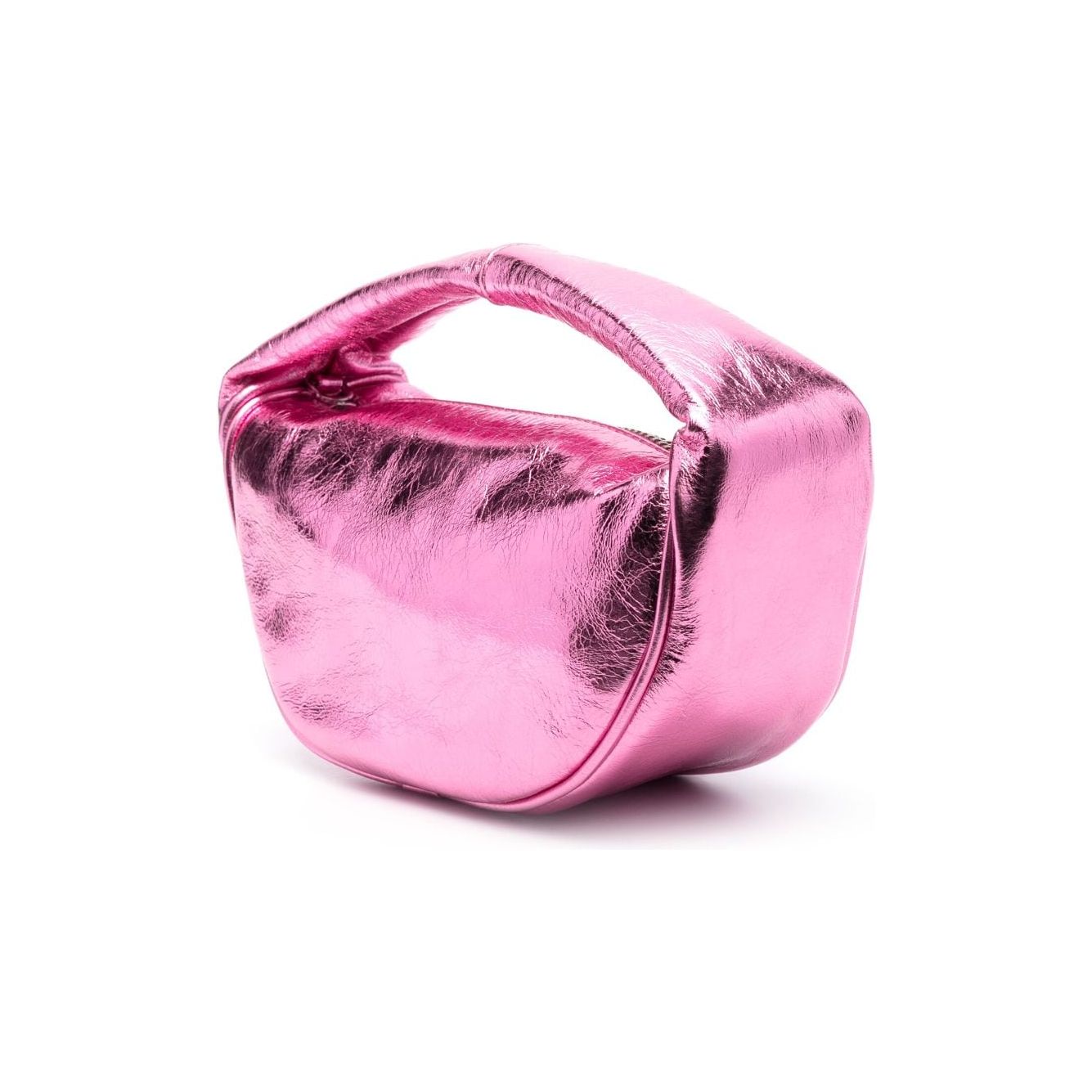 By Far Metallic leather shoulder bag