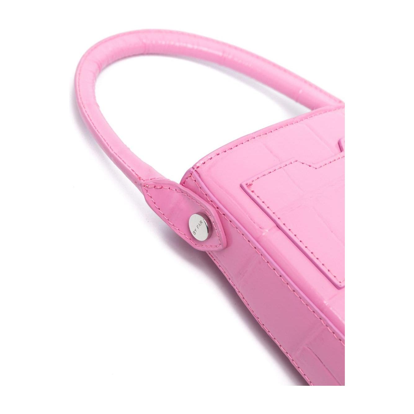 By Far Note Mini Tote Bag Fuchsia Handbag By Far Pink