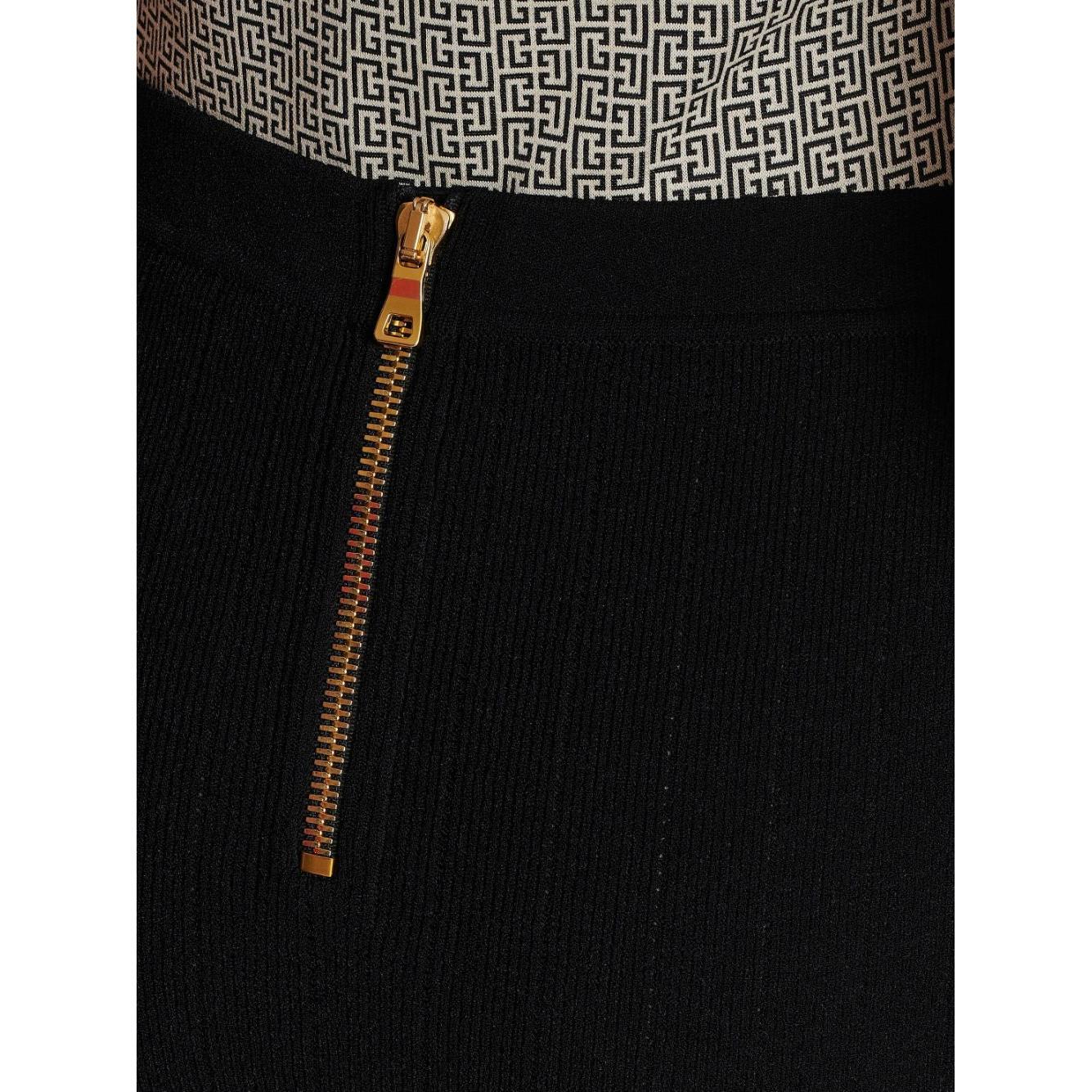 Balmain Skirts Black BF1LB290KB070PA
