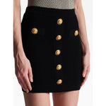 Balmain Skirts Black BF1LB290KB070PA