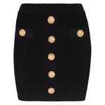 Balmain Skirts Black BF1LB290KB070PA