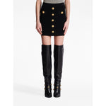 Balmain Skirts Black BF1LB290KB070PA