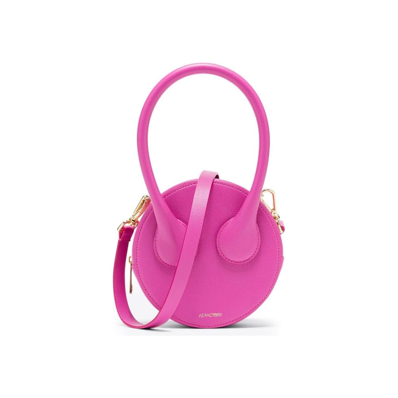AZ FACTORY x Ester Manas Round Cake Tote Bag Fuchsia Clutches Az Factory Pre Pale Violet Red