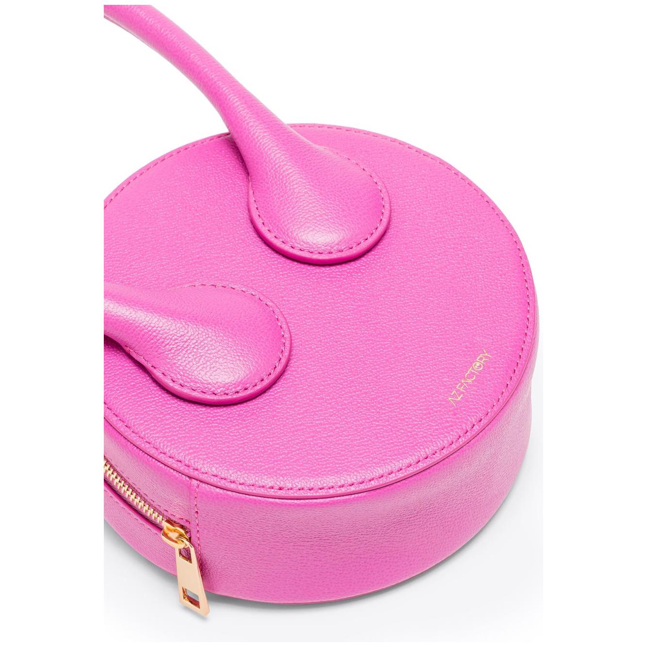 AZ FACTORY x Ester Manas Round Cake Tote Bag Fuchsia Clutches Az Factory Pre Orchid
