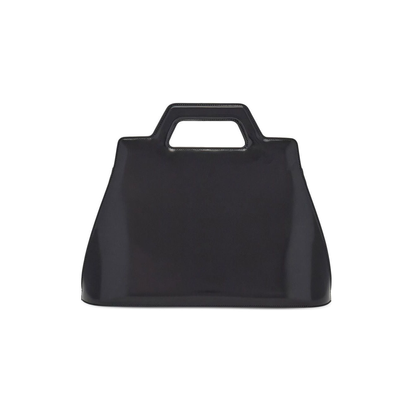 Ferragamo Top-handle Leather Tote Bag Handbag Ferragamo Dark Slate Gray