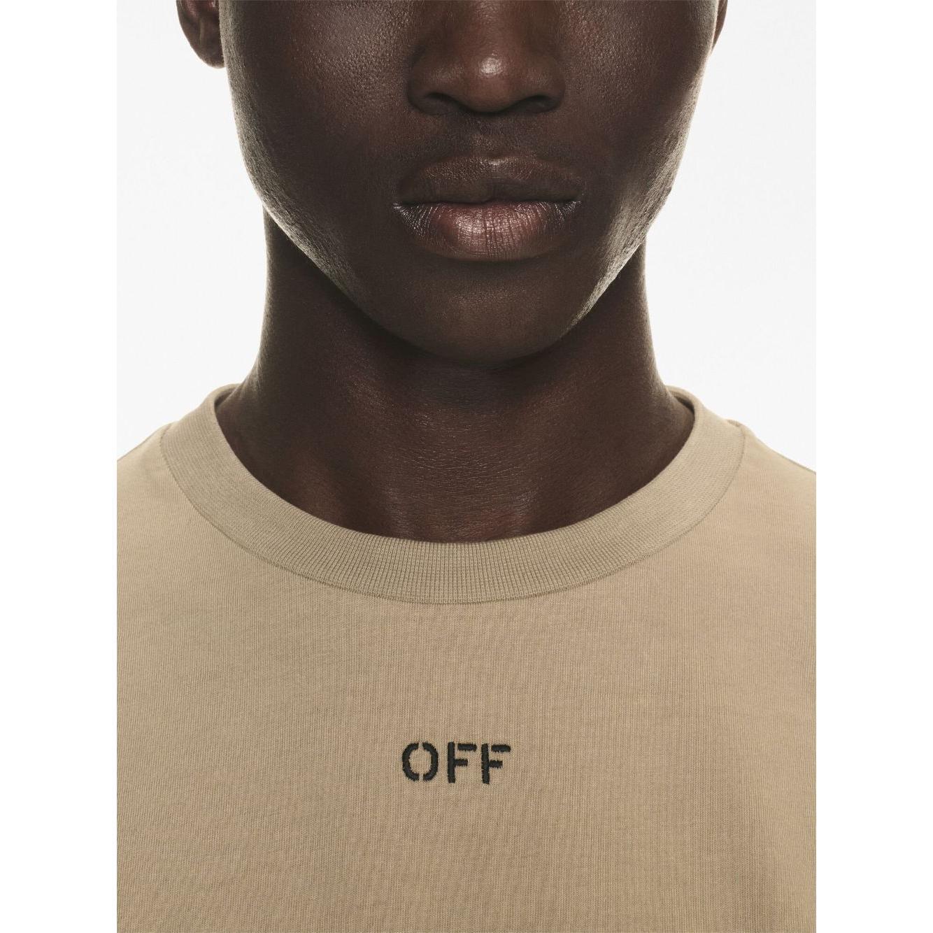 Off White Logo cotton t-shirt OMAA027F23JER0086110