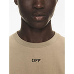 Off White Logo cotton t-shirt OMAA027F23JER0086110
