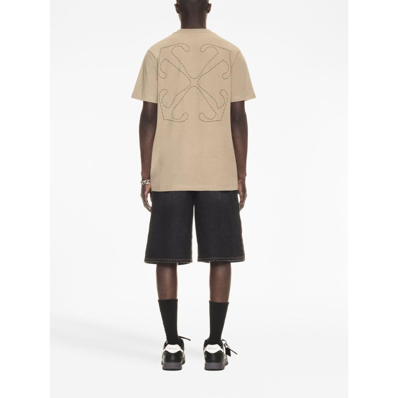 Off White Logo cotton t-shirt OMAA027F23JER0086110