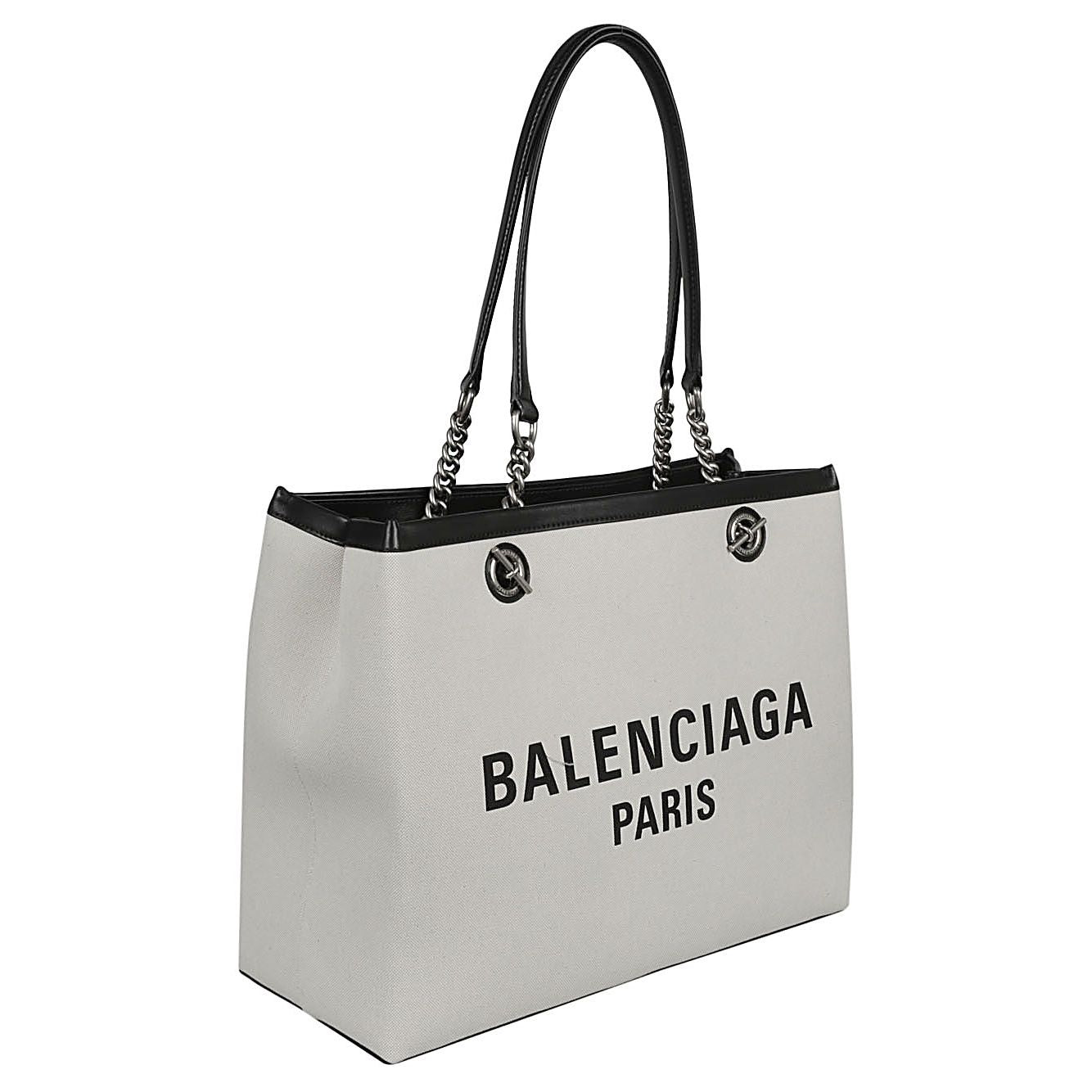 Balenciaga logo print canvas tote bag Shopper