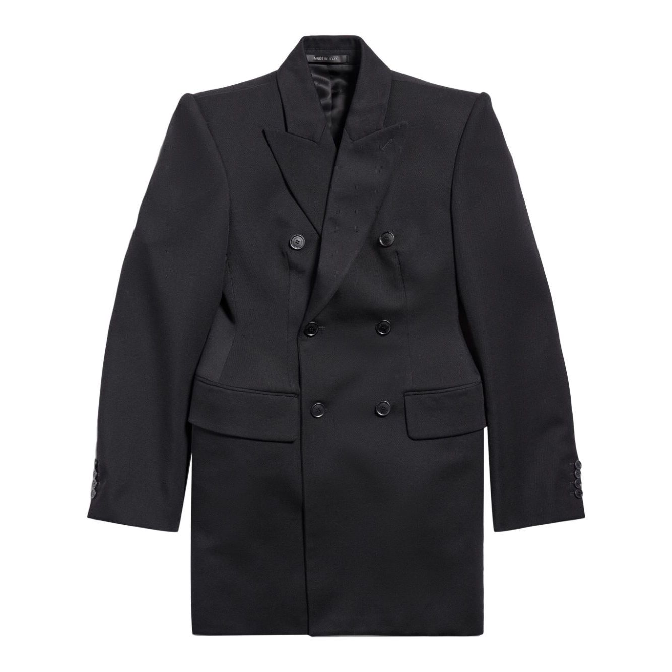 Balenciaga Hourglass Virgin Wool Double-breasted Blazer Jackets