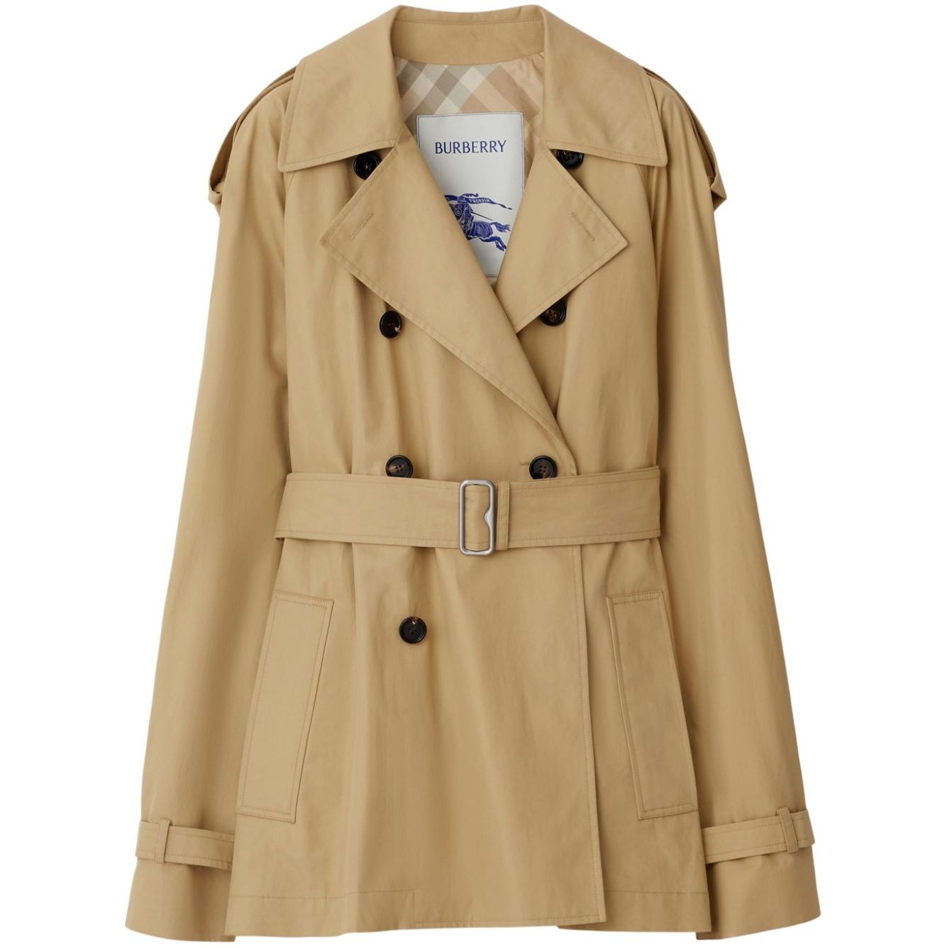 Burberry Belted Cotton Trench Coat