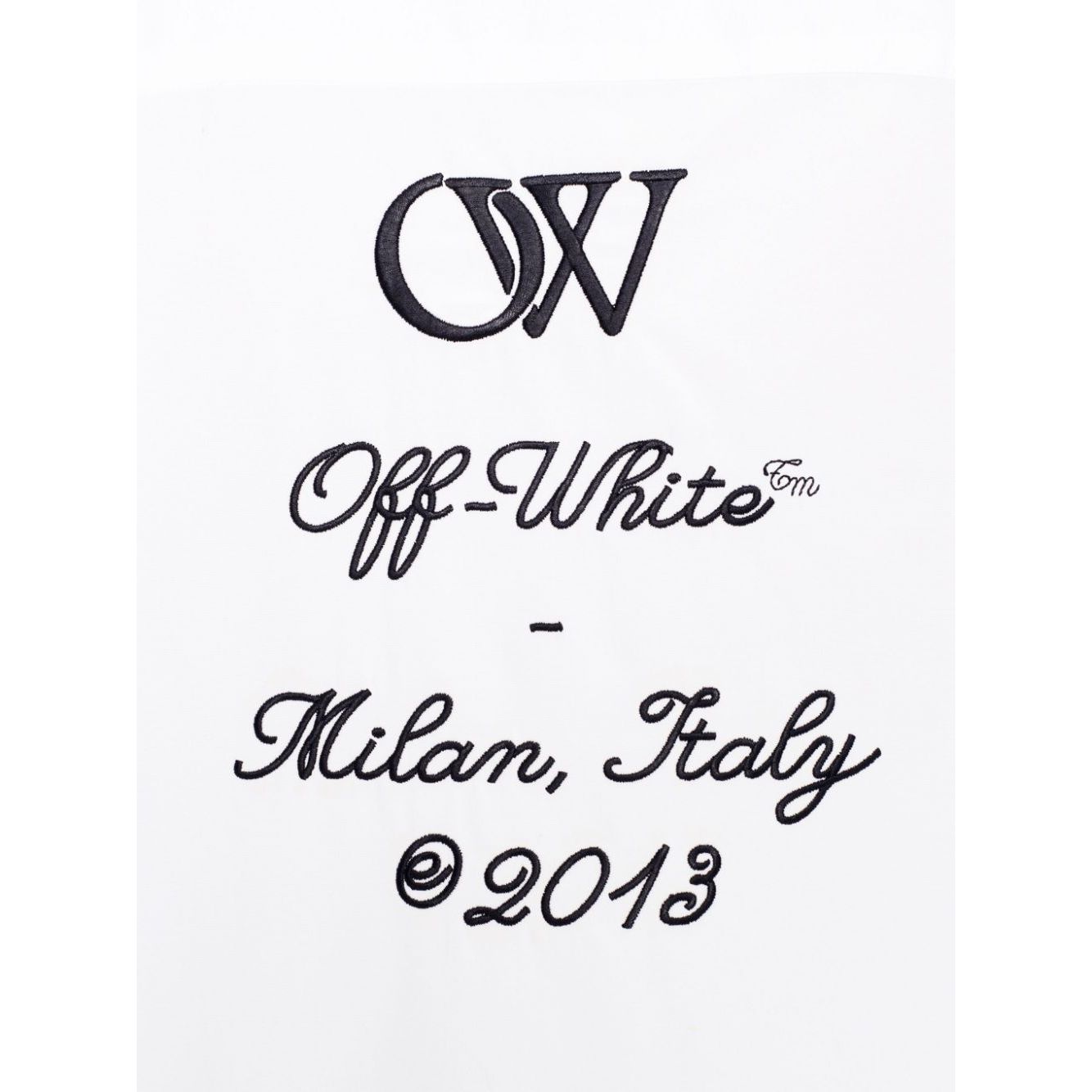 Off White Shirt with embroidery Shirts