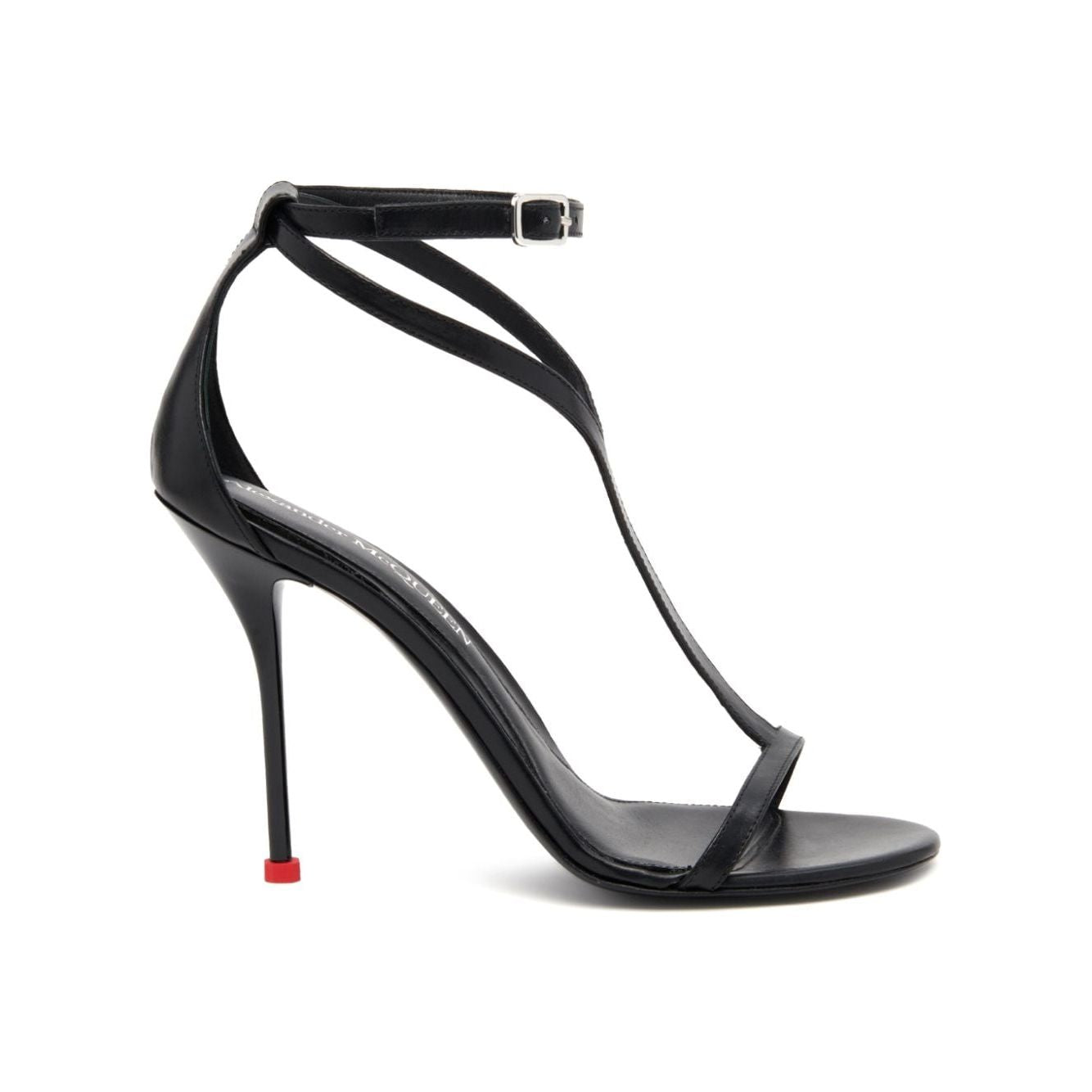 Alexander McQueen Harness 90mm leather sandals Sandals Alexander Mcqueen Dark Slate Gray