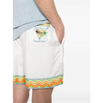 Casablanca Shorts White MS24TR01204AFROCUBISM