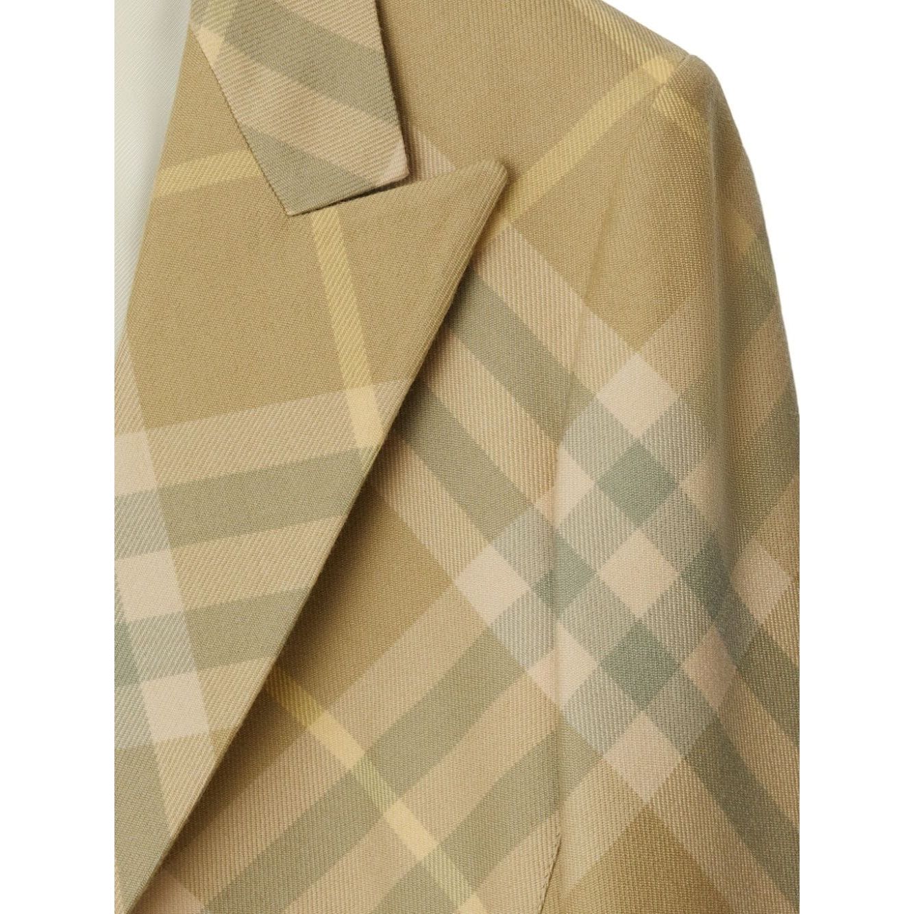 Burberry checked tailored single-breasted blazer