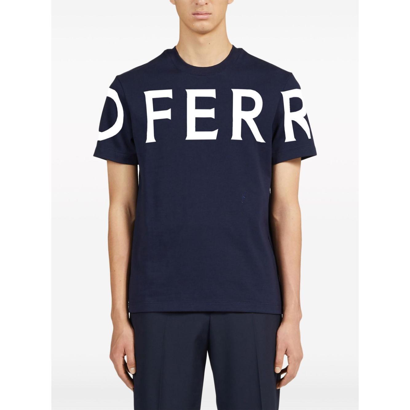 Ferragamo T-shirts and Polos Blue 122303771855002