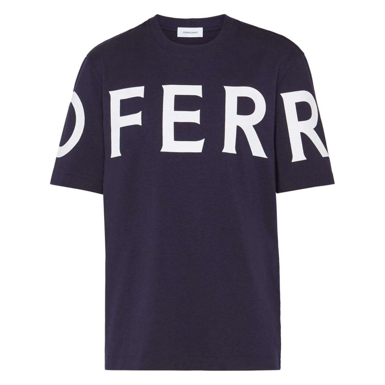 Ferragamo T-shirts and Polos Blue 122303771855002