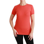 Dolce & Gabbana Red Crewneck Short Sleeve T-shirt Cotton Top TSH4429-36
