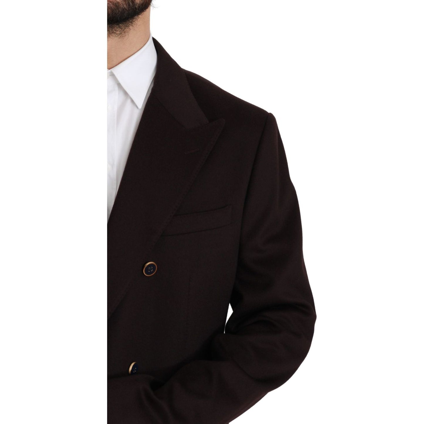 Dolce & Gabbana Bordeaux Cashmere Coat TAORMINA Blazer