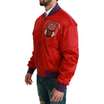 Dolce & Gabbana Red YEAR OF THE PIG Bomber Jacket JKT2610-44