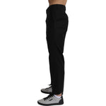Dolce & Gabbana Black Cotton Wool Formal Dress Pants PAN71277-56