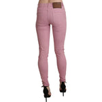 Acht Pink Mid Waist Skinny Stretch Denim Pant PAN71217-26