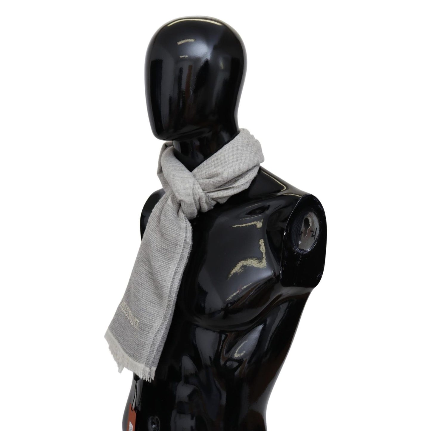 Missoni Beige 100% Wool Unisex Neck Wrap Scarf