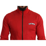Dolce & Gabbana Red DG Motor Club Zipper Stretch Sweater TSH6247-44