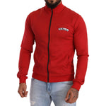 Dolce & Gabbana Red DG Motor Club Zipper Stretch Sweater TSH6247-44
