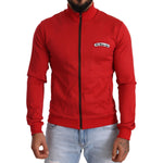 Dolce & Gabbana Red DG Motor Club Zipper Stretch Sweater TSH6247-44