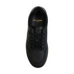 Saint Laurent Elegant Black Low-Top Leather Sneakers YS 69078904GAA 1000_41