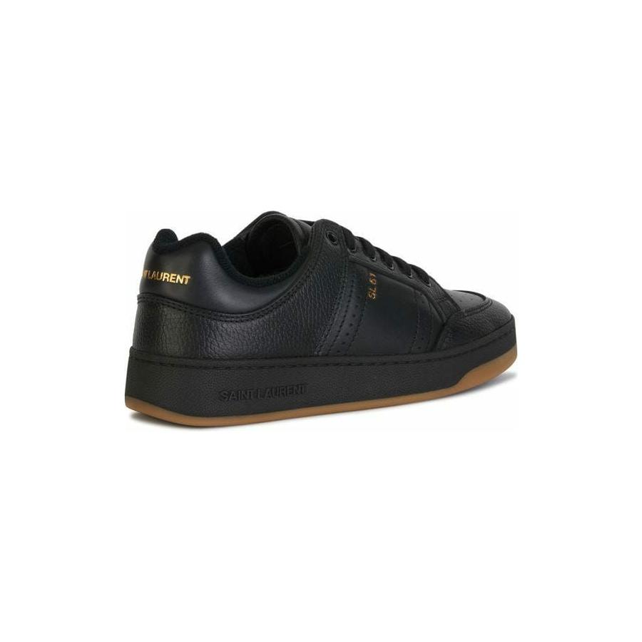 Saint Laurent Elegant Black Low-Top Leather Sneakers YS 69078904GAA 1000_41