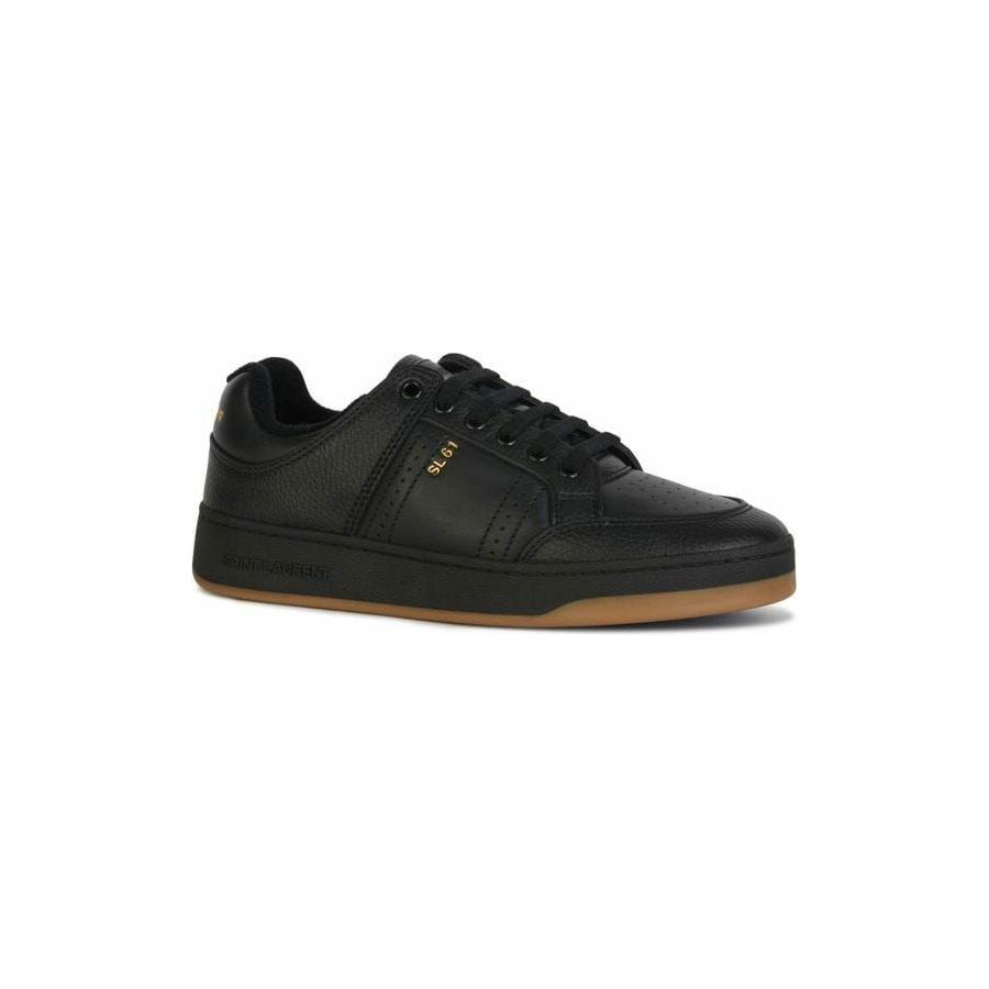 Saint Laurent Elegant Black Low-Top Leather Sneakers YS 69078904GAA 1000_41