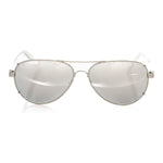 Frankie Morello Silver Metallic Men Sunglass FR-22121