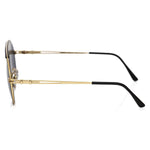 Frankie Morello Black Metallic Men's Sunglass FR-22124