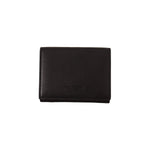 Dolce & Gabbana Elegant Black Leather Trifold Multi Kit Dolce & Gabbana Black