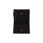 Dolce & Gabbana Elegant Black Leather Trifold Multi Kit Dolce & Gabbana Black