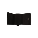 Dolce & Gabbana Elegant Black Leather Trifold Multi Kit Dolce & Gabbana Black