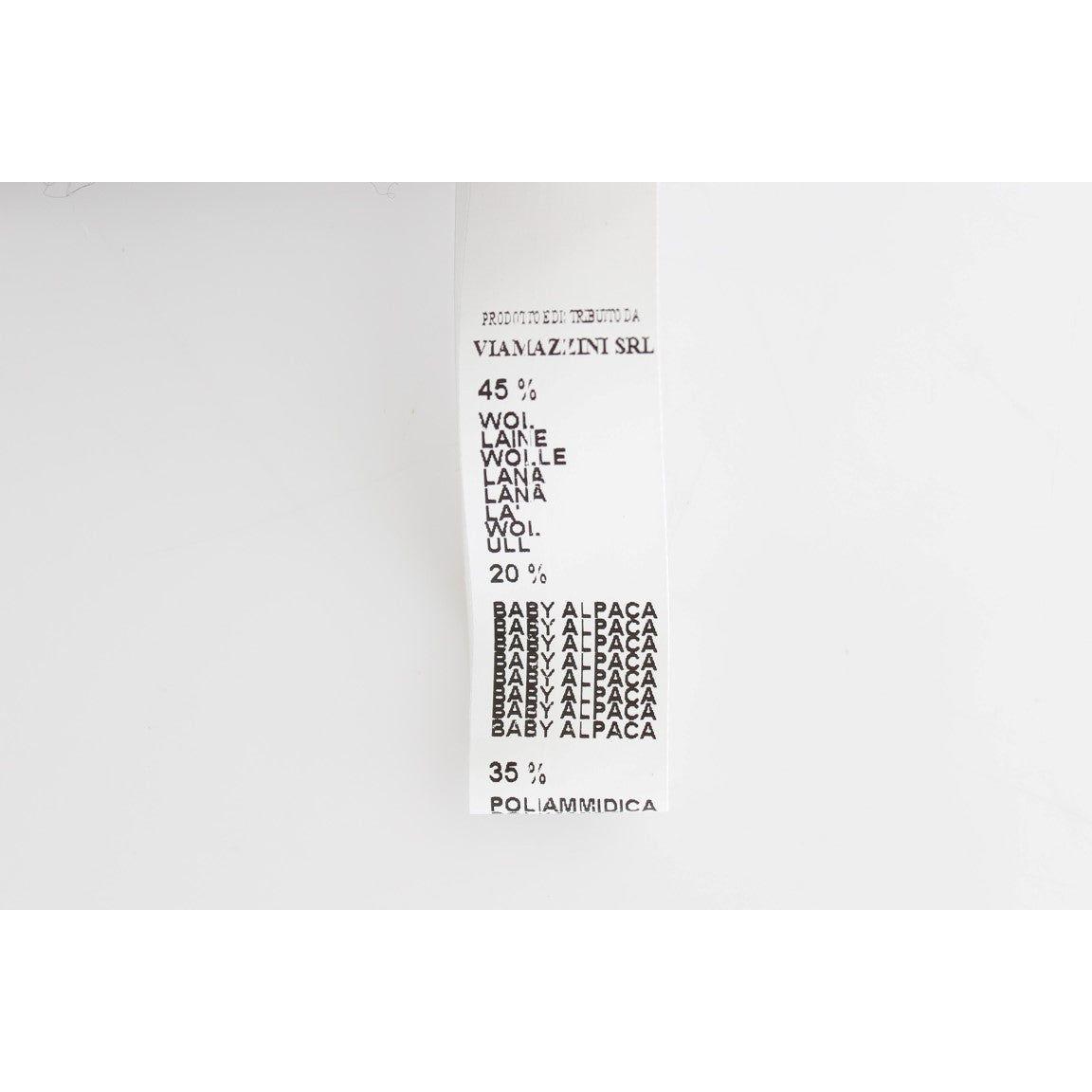 Ermanno Scervino Gray Knit Wool Cardigan Sweater