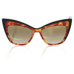 Frankie Morello Brown Acetate Women Sunglass FR-22077