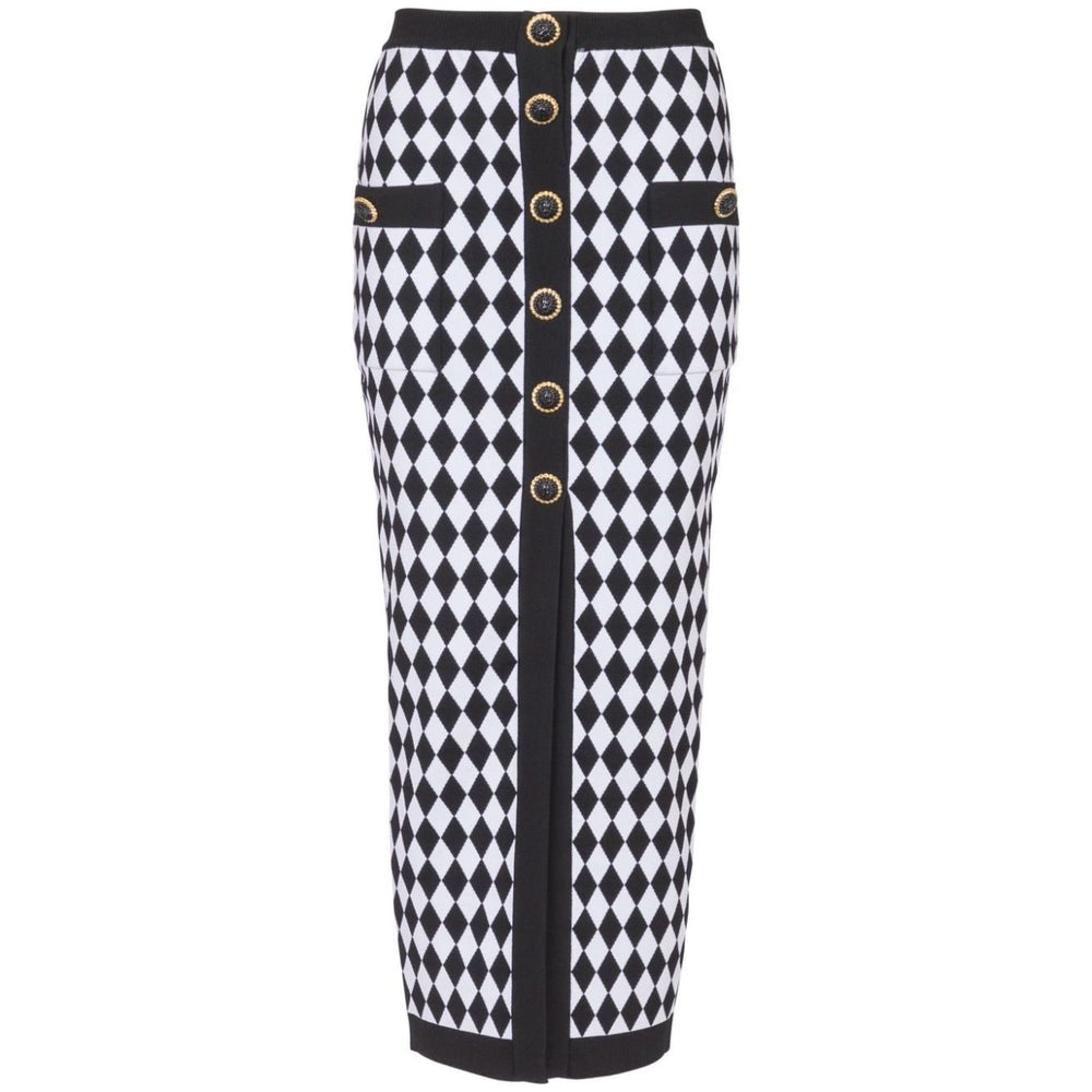 Balmain Skirts Black DF1LD070KG67EAB