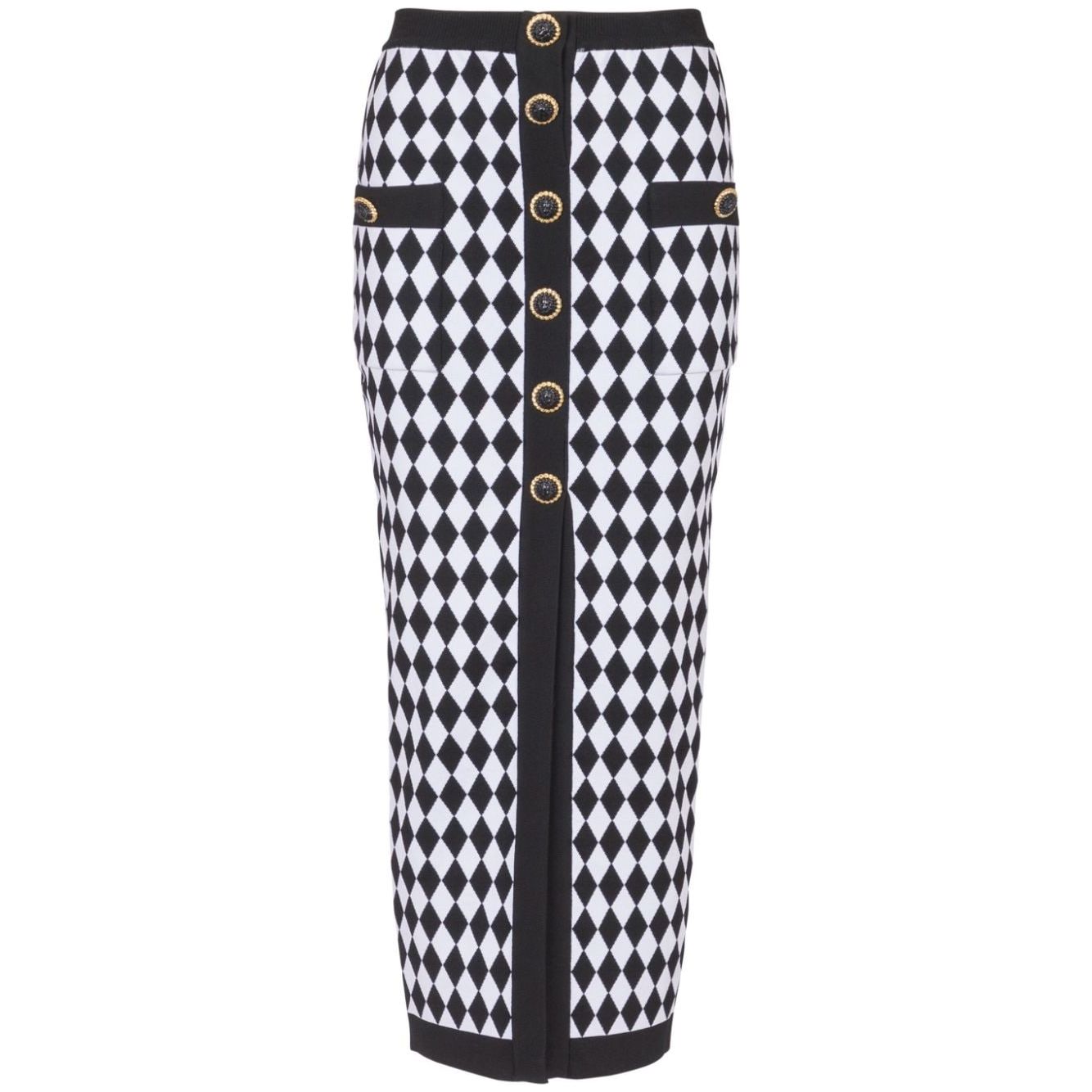 Balmain Skirts Black DF1LD070KG67EAB