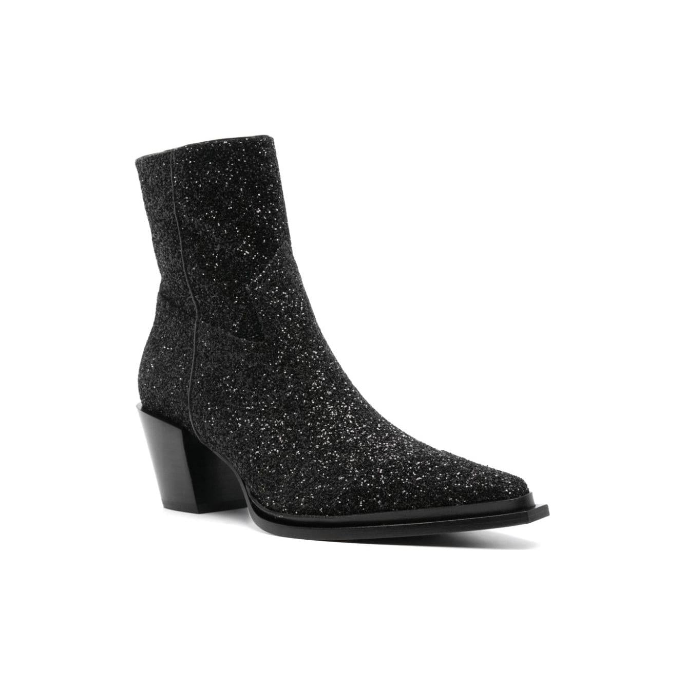Jimmy Choo Cece Ab Glitter Ankle Boots 60mm