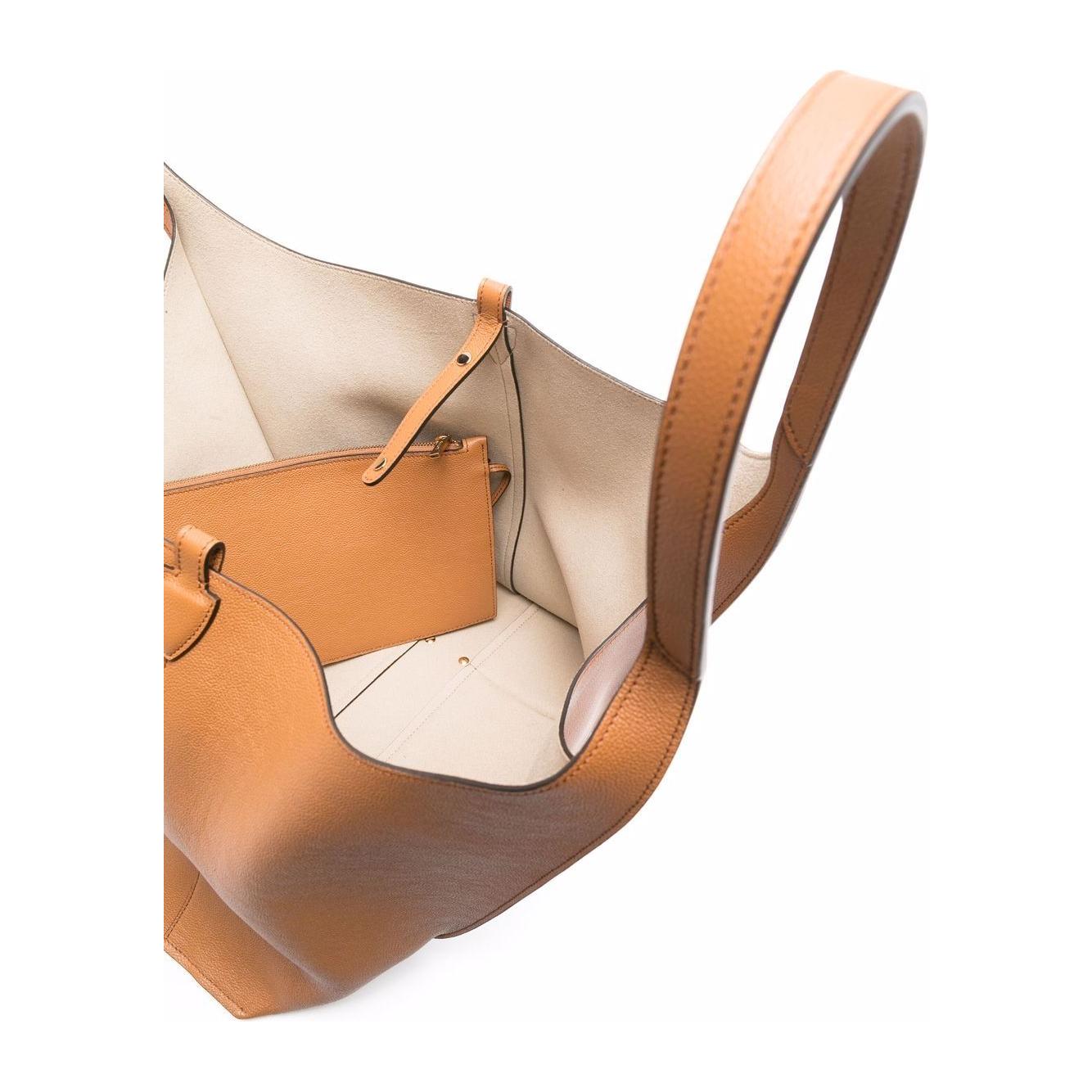 Tod's Tod's T Timeless Leather Shopping Bag Shopper Tod'S Rosy Brown