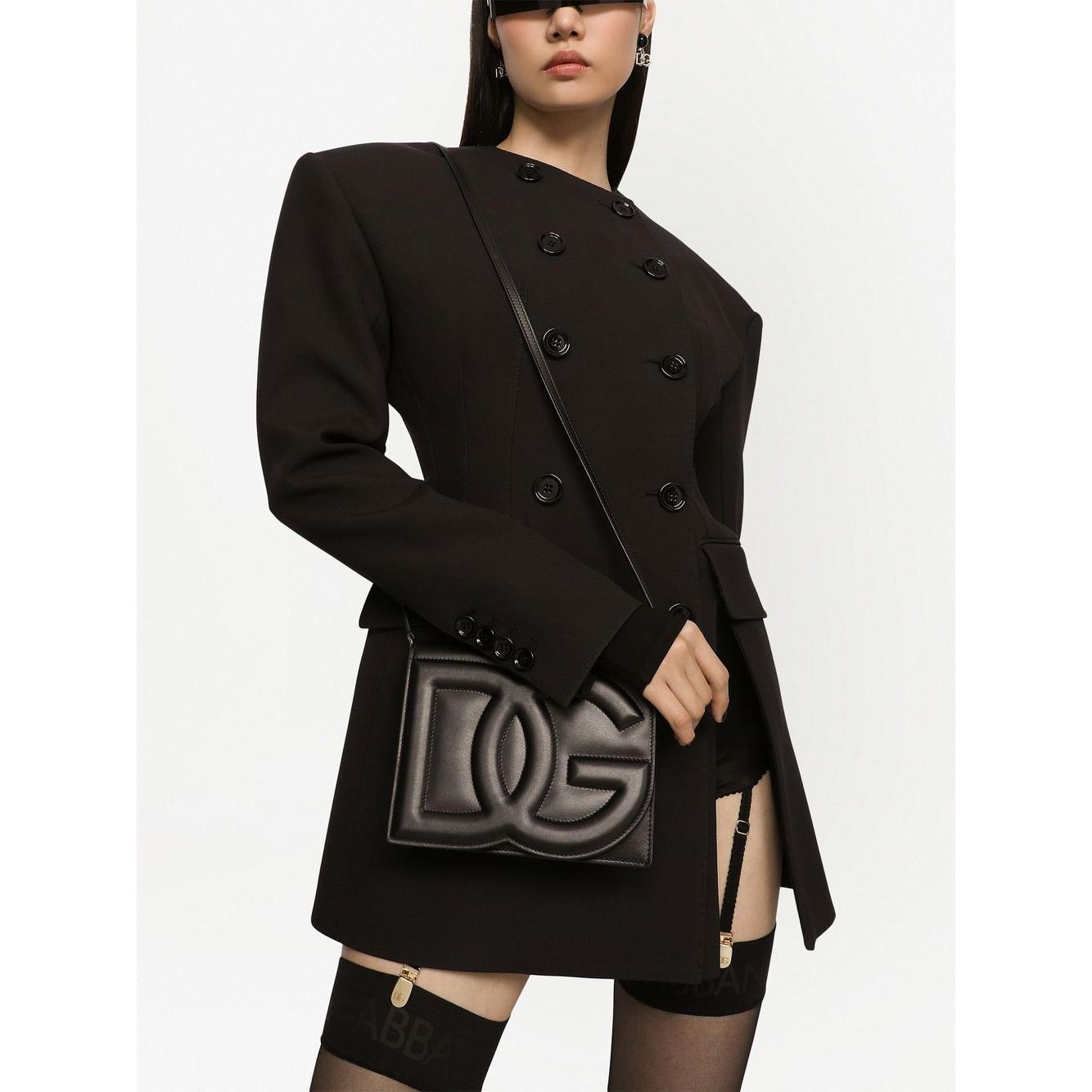 Dolce & Gabbana Calfskin DG Logo crossbody bag Shoulder Dolce & Gabbana White Smoke