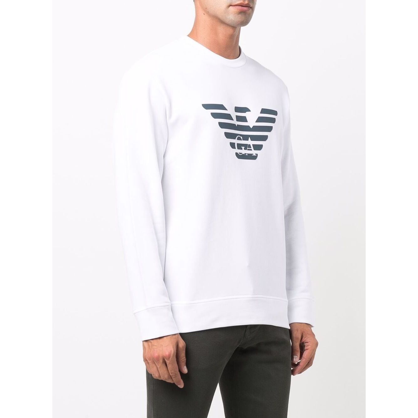 Emporio Armani Modal-blend sweatshirt with logo print 8N1MR61JRIZF108-P25