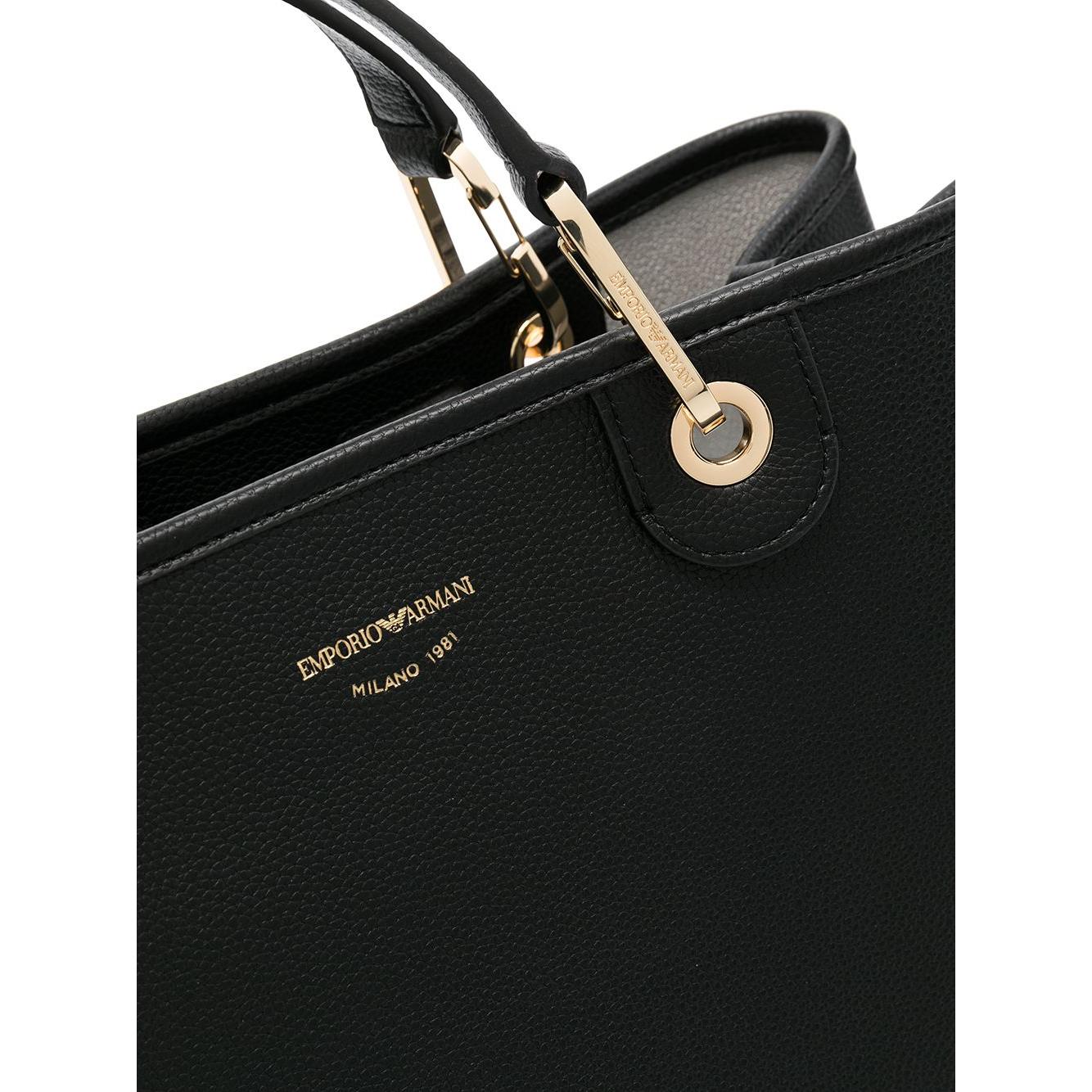 Emporio Armani printed logo tote bag Shopper Emporio Armani Black